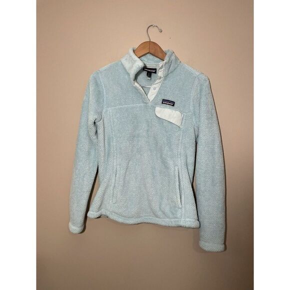 Patagonia Powder Blue Re-Tool Snap T Sweatshirt Fleece 25443 Womens Small - Picture 2 of 7